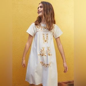 mango embroidered cotton dress Karen Millen Applique Foam Button Through Dress